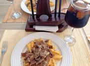 Una foto de pasta de almejas