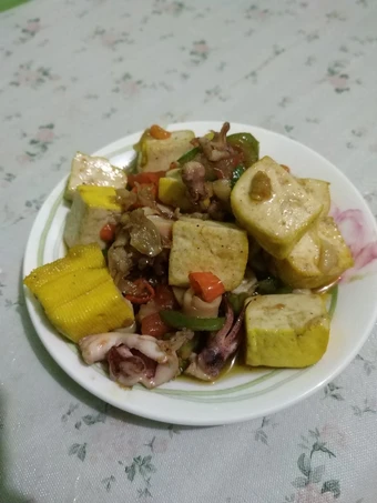 Langkah Gampang Membikin Resep  Cumi asin pedas manis yang Enak, Enak