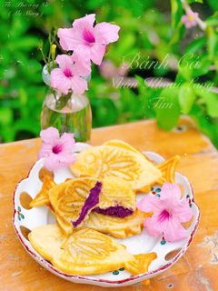 Hình của món Bánh Cá Nhân Khoai Lang Tím.