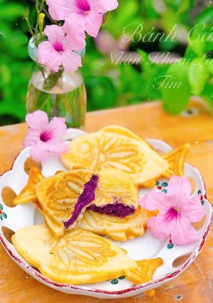 Hình của món Bánh Cá Nhân Khoai Lang Tím.