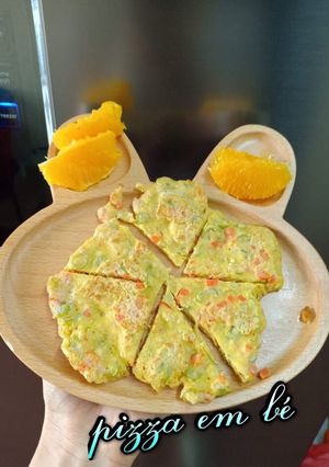 Hình của món Pizza rau củ yến mạch.