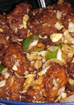 A picture of Restaurant style dry veg manchrian.