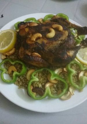 صورة لوصفة دجاج محشي فريكة
