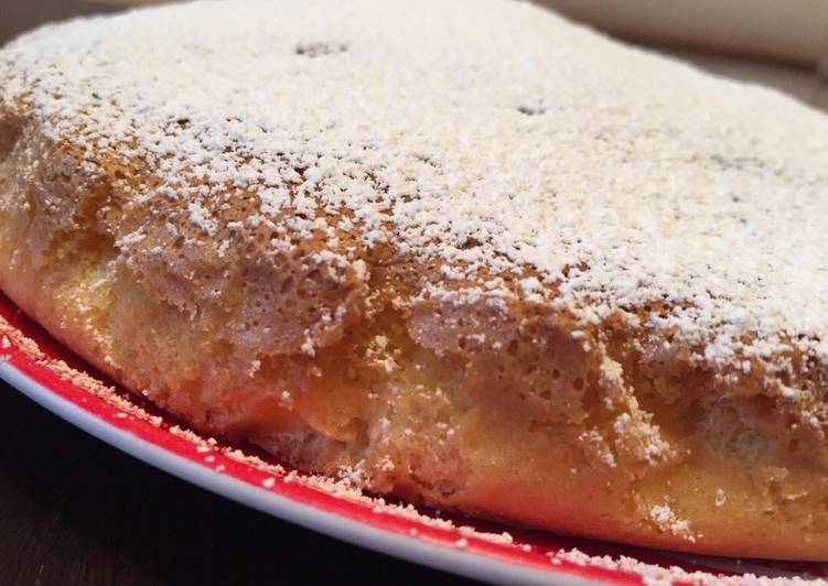 Torta paradiso con scaglie di cioccolata al latte