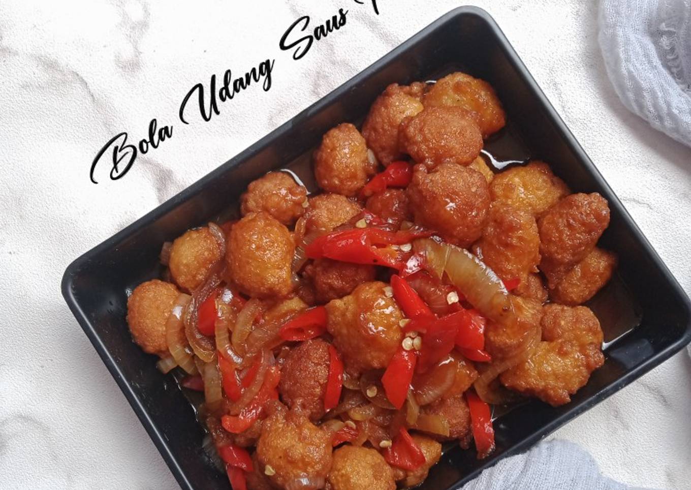 Bola udang saus tiram