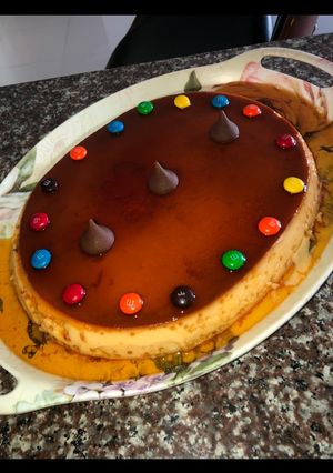 Una foto de Flan hecho en Casa!!