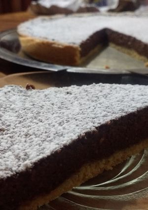 Una foto de Tarta flan de chocolate