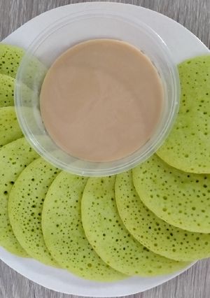 Foto resep Serabi Kuah Simple (Pakai Teflon)