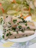 Insalata di merluzzo cotto a vapore