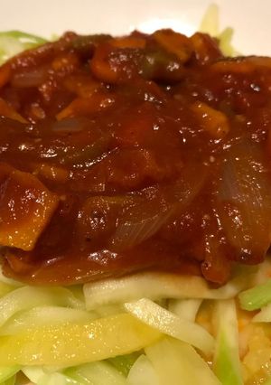 Una foto de Fideos de zucchini