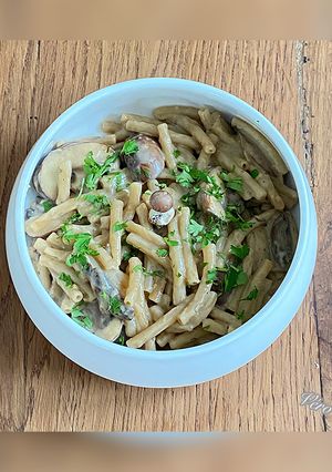 Une photo de One Pot Pasta/Champignons