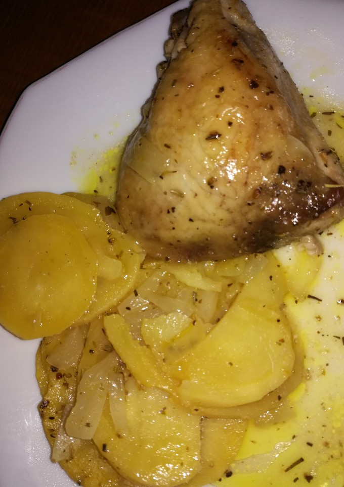 Una foto de Pollo al limón