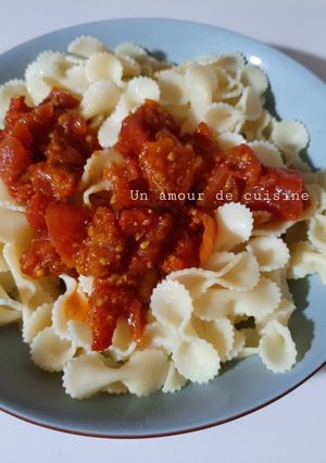 Une photo de Pâtes à la sauce tomate 🍅