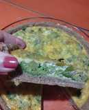 Tarta de brócoli con masa integral