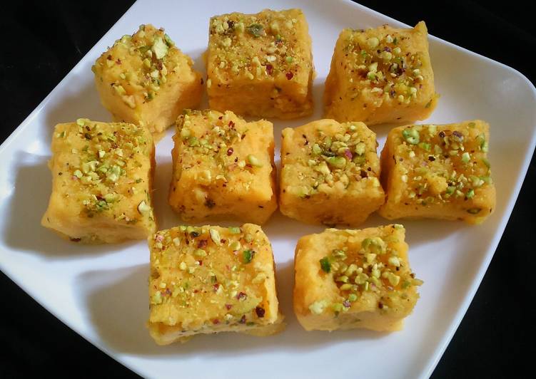 Sweet potato and kiwi kalakand