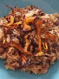 Arroz salvaje con gula de monte