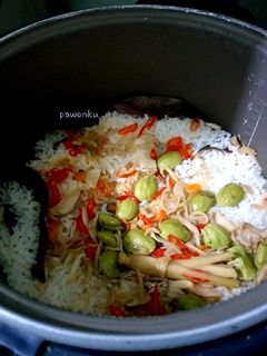 Foto resep 215.Nasi liwet Teri Pete