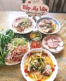 Bún sườn bò,chả lụa