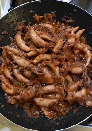 Foto resep Cumi asin pedas