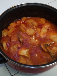Una foto de Papas con bacalao