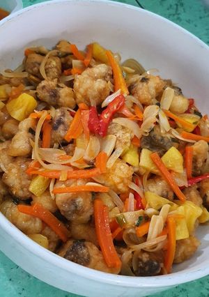 Foto resep Ikan Kakap Asam Manis (Wortel & Nanas)