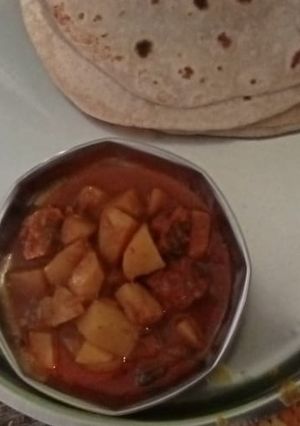 A picture of Aloo ki sabji.