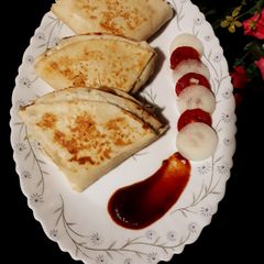 A picture of Veg tortilla wrap.
