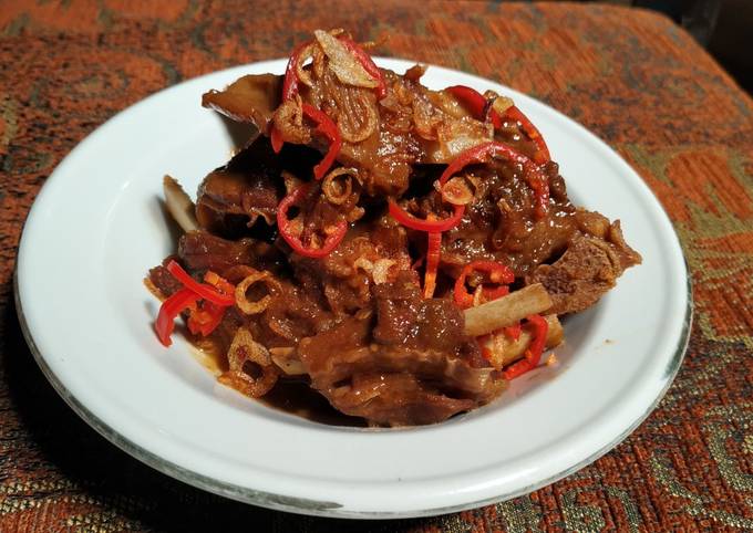 Resep Krengsengan iga kambing…. Manis2 pedeees Anti Gagal