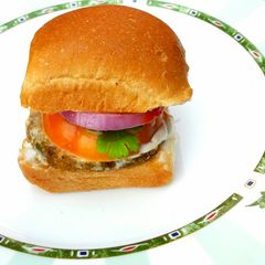 A picture of Tikki Pav Burger.