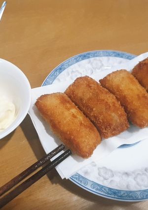 Hình của món Nem hải sản chiên xù.