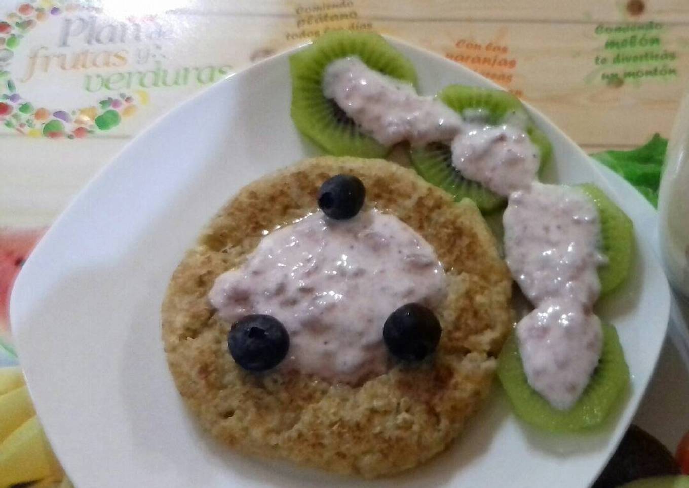 Tortita de avena y yogurt