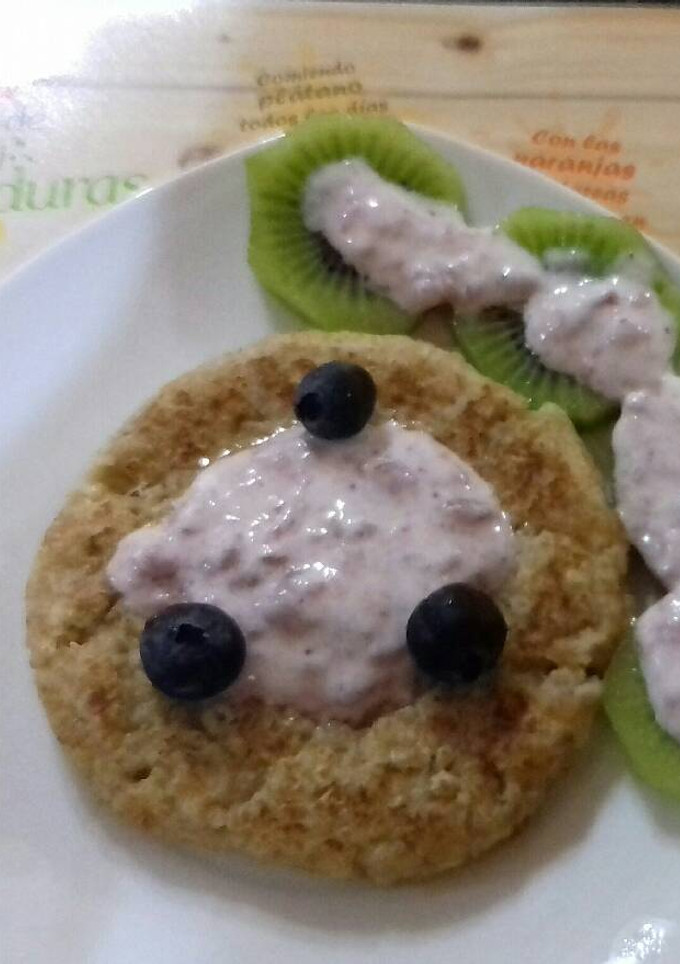 Una foto de Tortita de avena y yogurt