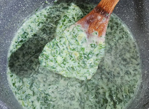 Una foto de 🥬 Salsa bechamel de acelga 🥬