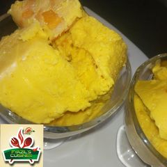Mango ice cream 1 A picture of Mango ice cream 1.