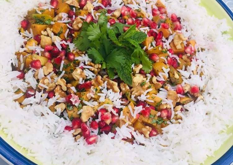 Steps to Prepare Moroccan rice salad (vegan and gluten free) in 29 Minutes for Young Wife