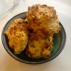 A picture of Traditional Brazilian Cheese Bites (Pao de Queijo) #Gluten-free.