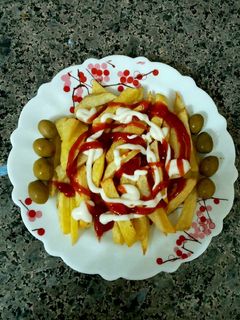 عکسی از دستور سیب زمینی سرخ شده