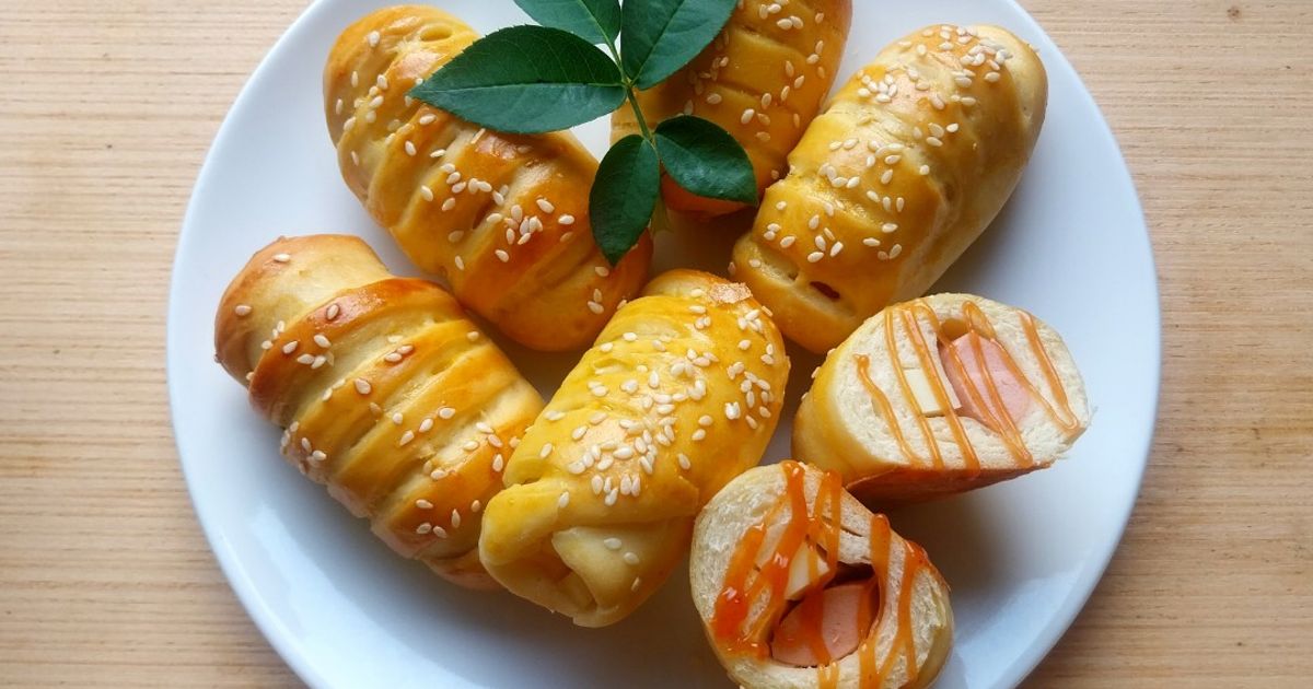 Resep Roti Unyil Sosis Keju oleh Ria Mamanya Tata - Cookpad