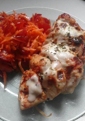 Una foto de Suprema de pollo rellena