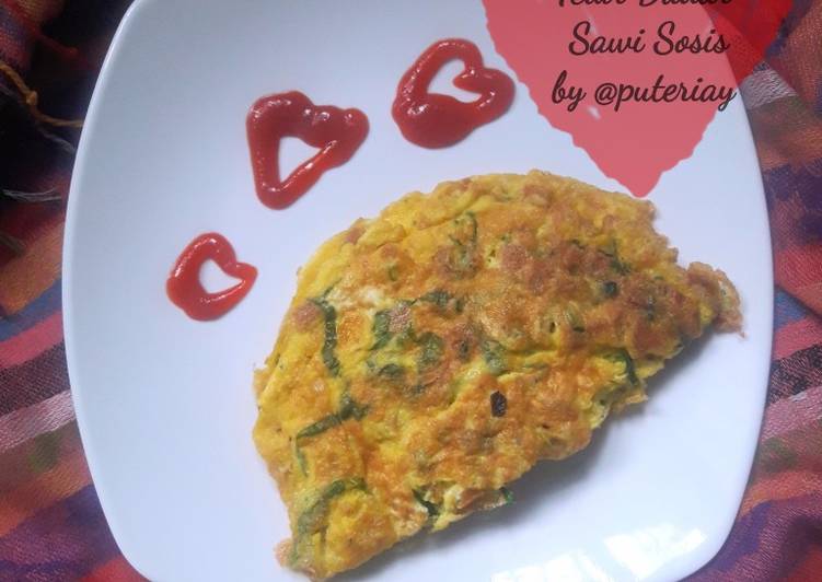Telur Dadar Sawi Sosis