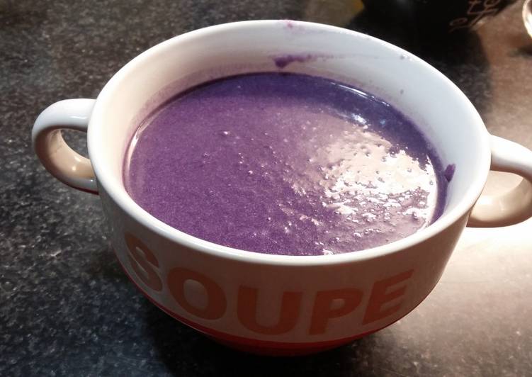 Comment Servir Soupe de chou rouge (vegan)