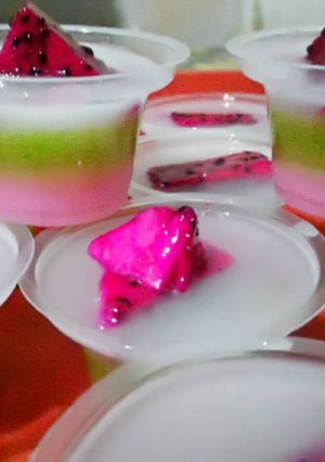 Foto resep Puding Rainbow Naga segeeerrr :D