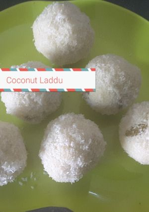 A picture of Coconut Laddu.