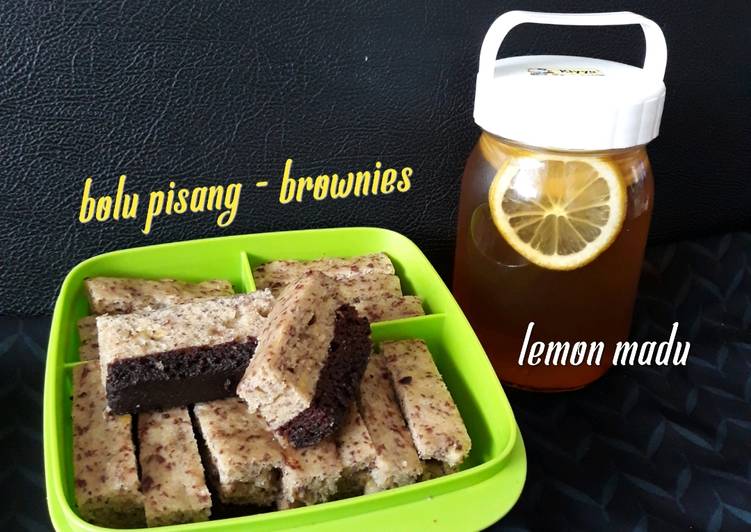 Bolu pisang brownies & lemon madu