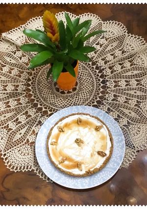 Foto di Cheesecake Autunnale con noci e miele