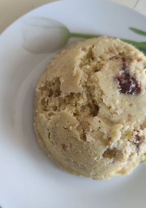 Une photo de Bolwcake semoule banane chocolat