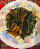 Rau đậu Hoà lan xào nấm