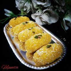 A picture of Orange-Paneer Petha Rolls.