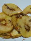Manzanas al horno con mandarina
