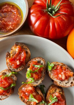 A picture of Breakfast Tomato Bread 🍅.